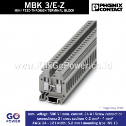 Mini feed-through terminal block - MBK 3/E-Z